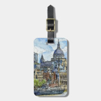 Destinations | Watercolor River Thames Waterfront