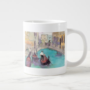 Destinations   Watercolor Venice Gondola Ride Large Coffee Mug