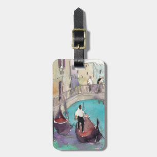 Destinations   Watercolor Venice Gondola Ride Luggage Tag