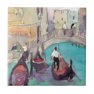 Destinations   Watercolor Venice Gondola Ride Tile