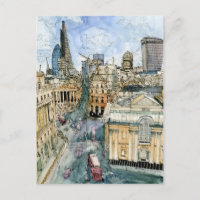Destinations | Watercolor Vintage London Street
