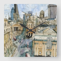 Destinations | Watercolor Vintage London Street
