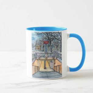 Destinations   Watercolor Vintage Metro Entrance Mug