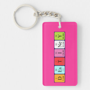 Destiney periodic table name keyring