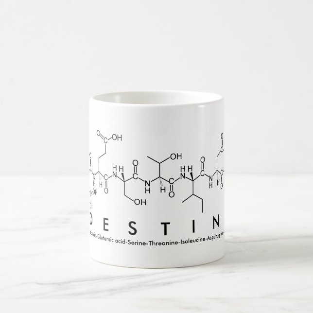 Destini peptide name mug (Center)