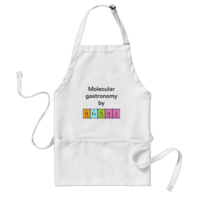 Destini periodic table name apron (Front)