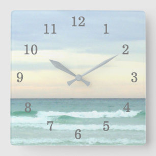 Destin's Emerald Waters Square Wall Clock