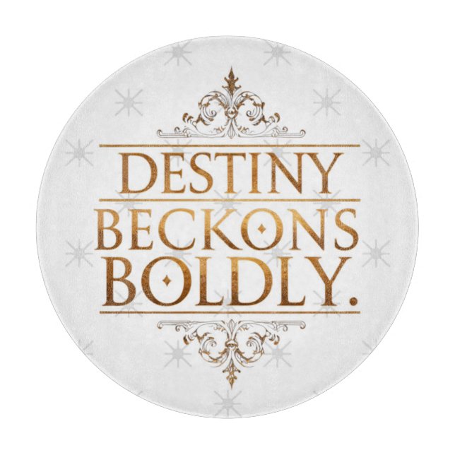 Destiny Beckons Boldly  Cutting Board (Front)
