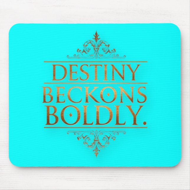 Destiny Beckons Boldly  Mouse Mat (Front)