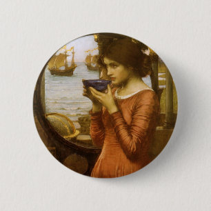 Destiny by John William Waterhouse 6 Cm Round Badge