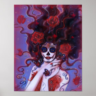 Destiny Day of the dead poster print by Renee