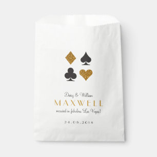 Destiny Las Vegas Wedding Gold Glitter Favour Bag