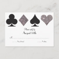 Destiny LasVegas Wedding reply faux silver glitter