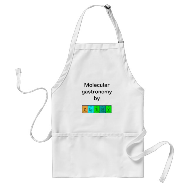 Destiny periodic table name apron (Front)