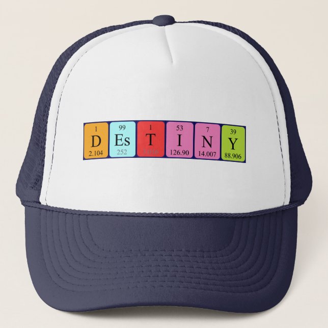 Destiny periodic table name hat (Front)