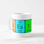 Destiny periodic table name mug (Front Left)