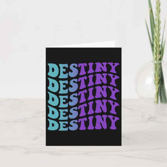 Destiny Suicide Prevention Mental Health Awareness Card (Front)