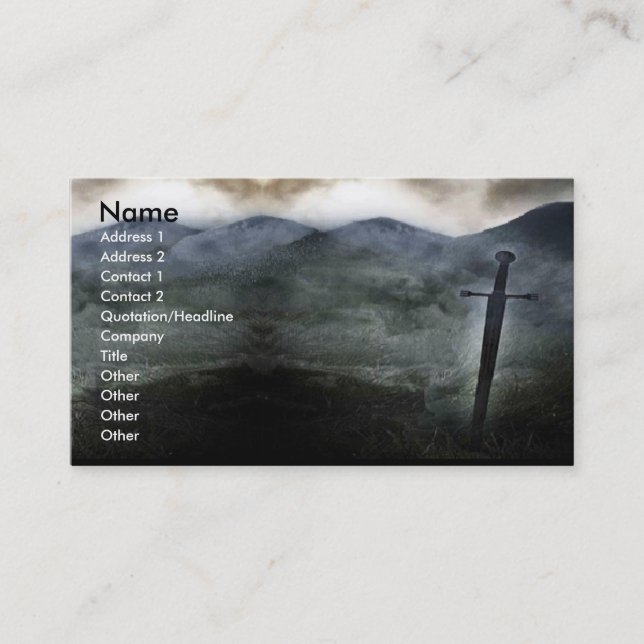 Destiny Sword Business Card (Front)