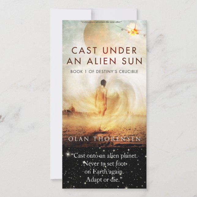 Destiny's Crucible Book 1 Bookmark/ Thank You Card (Front)