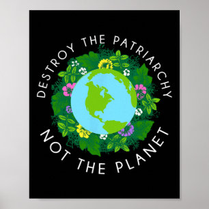 Destroy Patriarchy Not Planet Shirt Poster