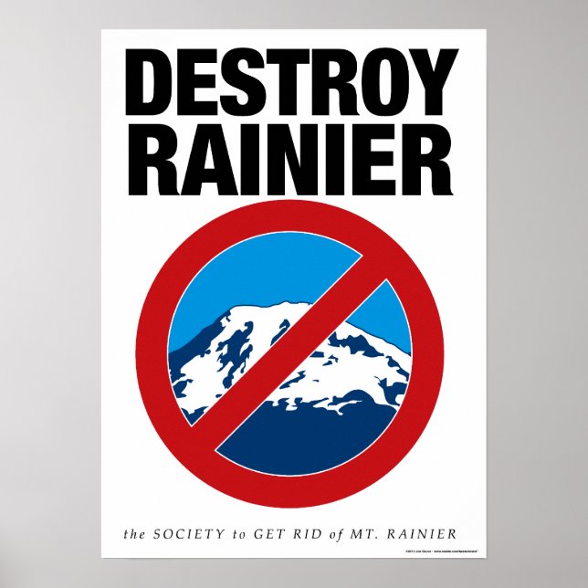 Destroy Rainier Poster (Front)