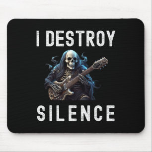 Destroy Silence Ghost Guitar Funny Guitar Mouse Mat