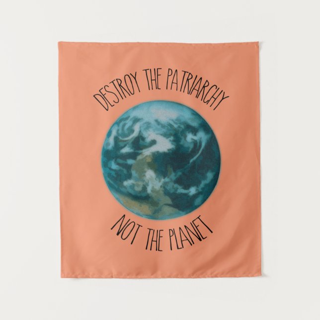 Destroy the Patriarchy Feminist Tapestry (Front)