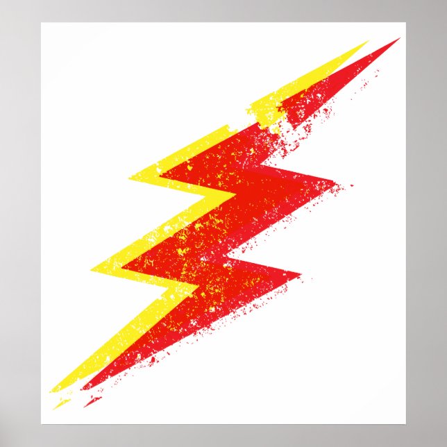 Destroyed lightning bolt poster (Front)