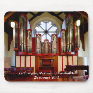 Destroyed pipe organ, Merivale, Christchurch Mouse Mat