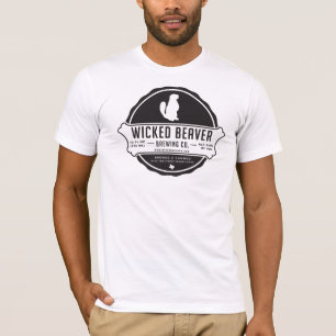 Destroyed T-Shirt, Vintage Wicked Beaver Brewing T-Shirt