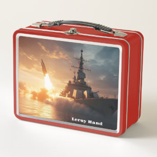 Destroyer Rocket Metal Lunch Box