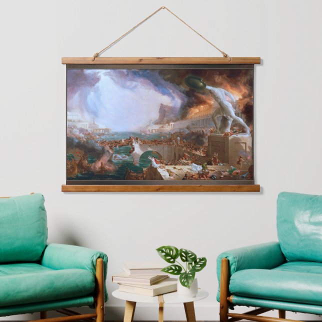 Destruction from The Course of Empire Hanging Tapestry (Living Room)