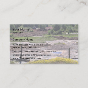 Destruction of granite outcrop habitat business card