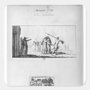 Destruction of Port-Royal des Champs Square Sticker