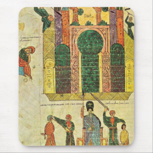 Destruction of the first temple by Nebuchadnezzar Mouse Mat