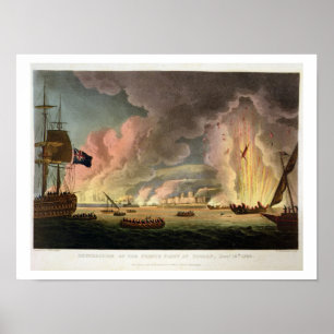 Destruction of the French Fleet at Toulon, 18th De Poster