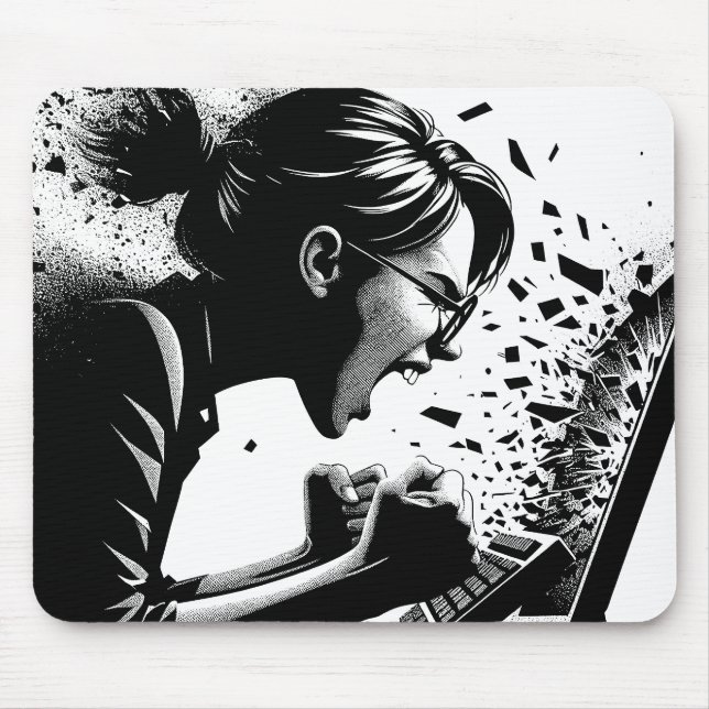 Destructive Code Mouse Mat (Front)