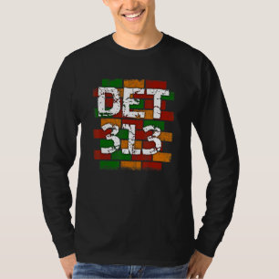 DET 313 Detroit Area Code Graffiti T-Shirt