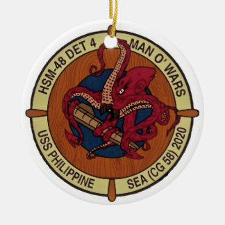 Det 4 Christmas at Sea Ceramic Tree Decoration