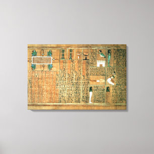 Detail depicting the deceased and his Ba Canvas Print