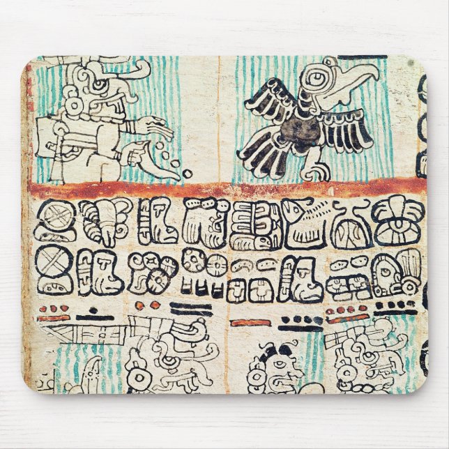 Detail from a Mayan codex Mouse Mat (Front)