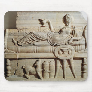 Detail from a sarcophagus mouse mat