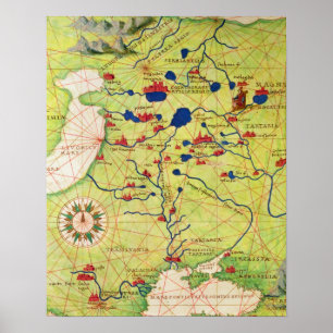 Detail from Europe and Central Asia Poster