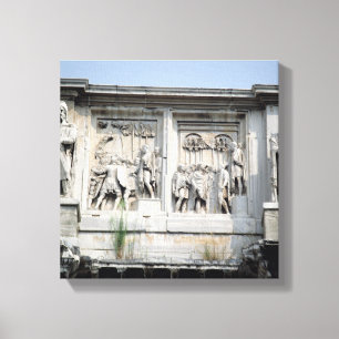 Detail from the Arch Constantine Canvas Print