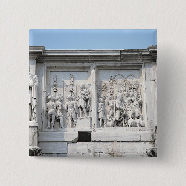 Detail from the Arch of Constantine 15 Cm Square Badge (Front)