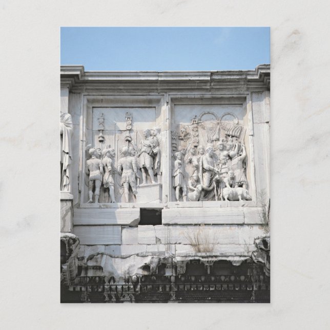 Detail from the Arch of Constantine Postcard (Front)