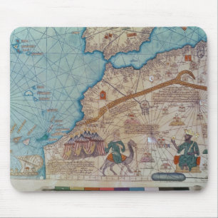 Detail from the Catalan Atlas, 1375 Mouse Mat