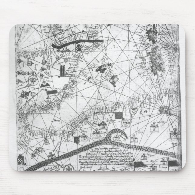 Detail from the Catalan Atlas, 1375 Mouse Mat (Front)