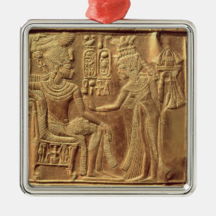 Detail from the Golden Shrine of Tutankhamun Metal Tree Decoration