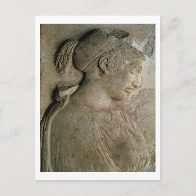 Detail from the stela of Philis, from Thasos, c.5t Postcard (Front)